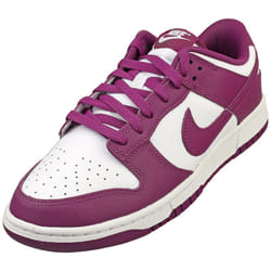 Nike Dunk Low Retro Mens Fashion Trainers in White Purple - 9
