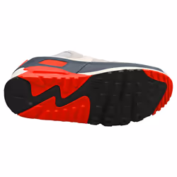 Nike Air Max 90 Mens Fashion Trainers in Grey Red - 8