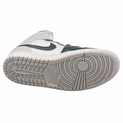 Nike Air Jordan 1 Mid Se Mens Fashion Trainers in White Green - 10.5 UK