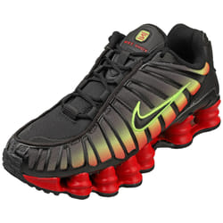 Nike Shox Tl Womens Fashion Trainers in Black Red - 3.5