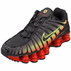Nike Shox Tl Womens Fashion Trainers in Black Red - 4.5