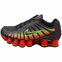 Nike Shox Tl Womens Fashion Trainers in Black Red - 4.5