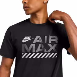 Nike Air Max Mens T Shirts Casual Graphic Tee - Black, L