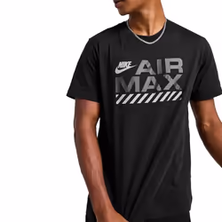 Nike Air Max Mens T Shirts Casual Graphic Tee - Black, L