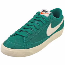 Nike Blazer Low 77 Womens Fashion Trainers in Green White - 6.5