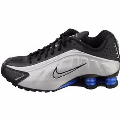 Nike Shox R4 Womens Fashion Trainers in Black Silver - 6.5
