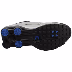 Nike Shox R4 Womens Fashion Trainers in Black Silver - 6.5
