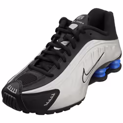 Nike Shox R4 Womens Fashion Trainers in Black Silver - 4.5