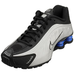 Nike Shox R4 Womens Fashion Trainers in Black Silver - 4.5