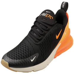 Nike Air Max 270 Mens Fashion Trainers in Black Orange - 8