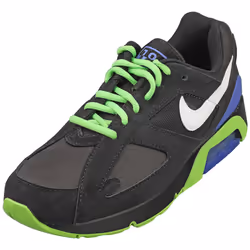 Nike Air 180 Qs Mens Fashion Trainers in Black Green - 7.5