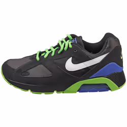 Nike Air 180 Qs Mens Fashion Trainers in Black Green - 7.5