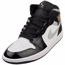 Nike Air Jordan 1 Mid Se Mens Fashion Trainers in Black White - 12 UK
