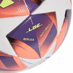 adidas Unisex-Adult WUCL League Soccer Ball  White/Aurora Black/Turbo/Silver Metallic  4