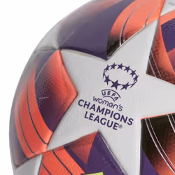 adidas Unisex-Adult WUCL League Soccer Ball  White/Aurora Black/Turbo/Silver Metallic  5