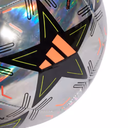 adidas Unisex-Adult UCL Training Soccer Ball  Multicolor/Black/Platin Metallic/Team Solar Yellow  5
