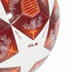 adidas Unisex-Adult UCL Club Soccer Ball White/Solar Red/Collegiate Burgundy 4
