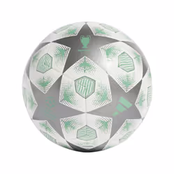 adidas Unisex-Adult UCL Club Soccer Ball Iron Metallic/White/Green 4