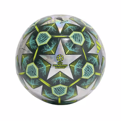 adidas Unisex-Adult UCL Training Soccer Ball Multicolor/Shadow Green/Solar Slime 5