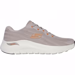 ) Arch Fit 2.0 - Road Wave | Taupe/Orange | Men's Ultimate Comfort and Support Trainers - 7 (Adults'
