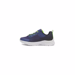 Skechers Kids Boy's Microspec Ii-zovrix Sneaker  Navy Blue/Lime  4 Big