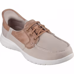 ) On-the-GO Flex - Palmilla | Taupe | Womens Slip Ins Deck Shoes - 4 (Adults'