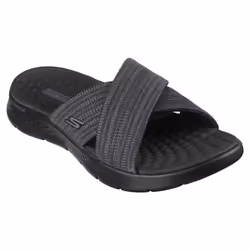 Skechers Women's Slide Sandal Black/Gray 7