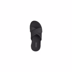 Skechers Women's Slide Sandal  Black/Gray  7