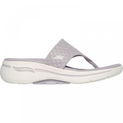 ) Go Walk Arch Fit Sandal Spellbound | Lilac | Womens Toe Post Sandals - 6 (Adults'