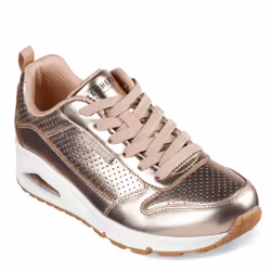 Skechers Women's UNO-METALLIXS Sneaker  Rose Gold  7