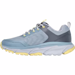 ) Skechers D'Lux Journey Marigold Synthetic Women's Blue/Yellow Hiking Boots - Blue, 4 (Adults'