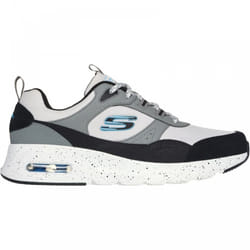 ) Skech-Air Court - Yatton | Grey/Multi | Mens Lace Up Trainers - 10 (Adults'