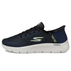 Skechers Men's Go Walk Flex-New World Sneaker  Navy/Lime  7.5