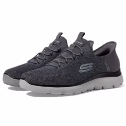 Skechers Men's Summits Key Pace Hands Free Slip-in Loafer  Charcoal/Bl