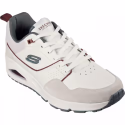 ) Uno - Retro One | White/Grey | Mens Lace Up Trainers - 8 (Adults' - Additional view 4