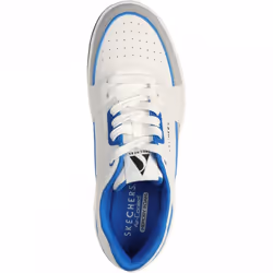 ) Uno Court Low-Post | White/Blue | Mens Lace Up Trainers - 9 (Adults'