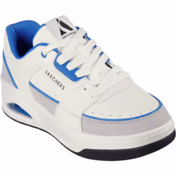 ) Uno Court Low-Post | White/Blue | Mens Lace Up Trainers - 11 (Adults'