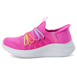 Skechers Girls Ultra Flex 3.0-Bungee Fun Sneaker  Hot Pink/Multi  5 Bi
