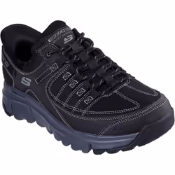 ) Skechers Summits AT Synthetic Men's Black/Charcoal Hiking Boots - Black, 7 (Adults'