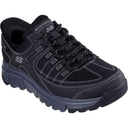 ) Skechers Summits AT Synthetic Men's Black/Charcoal Hiking Boots - Black, 7 (Adults'