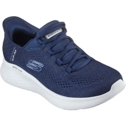) Skechers Skech-Lite Pro Natural Textile Women's Navy/Multi Trainers - Blue, 3 (Adults'