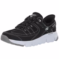 Skechers Women's Summits at Sneaker  Black/White=BKW  8.5 Wide