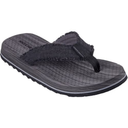 ) Skechers Tantric Fritz Textile Men's Black Sandals - Black, 11 (Adults'