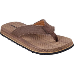 ) Skechers Tantric Fritz Textile Men's Brown Sandals - Brown, 6 (Adults'