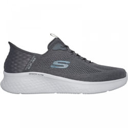 Skech-Lite Pro Primebase | Charcoal/Blue | Mens Slip Ins Trainers