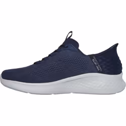 ) Skechers Skech-Lite Pro Primebase Textile Men's Navy/Yellow Trainers - Blue, 8 (Adults' - Additional view 4