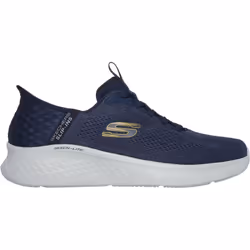 ) Skechers Skech-Lite Pro Primebase Textile Men's Navy/Yellow Trainers - Blue, 8 (Adults' - Additional view 5