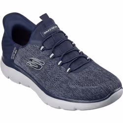 ) Skechers Summits Key Pace Textile Men's Navy Trainers - Blue, 6 (Adults'