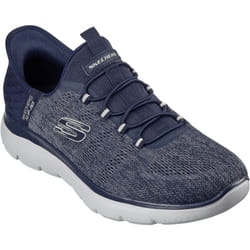 ) Skechers Summits Key Pace Textile Men's Navy Trainers - Blue, 6 (Adults'