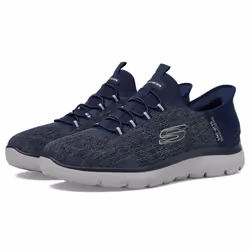 Skechers Men's Summits Key Pace Hands Free Slip-in Loafer  Navy  11.5
